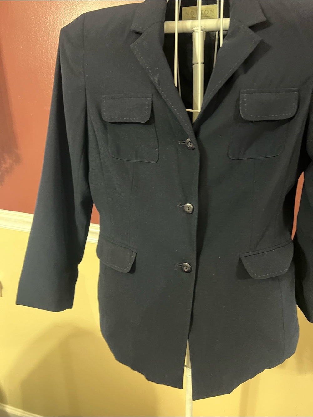 Norton McNaughton Navy Three-Button Women's Blazer